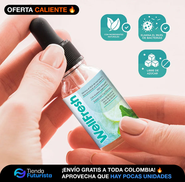 Well Fresh - Gotas naturales para el mal aliento