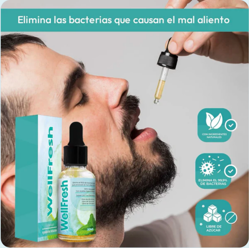 Well Fresh - Gotas naturales para el mal aliento