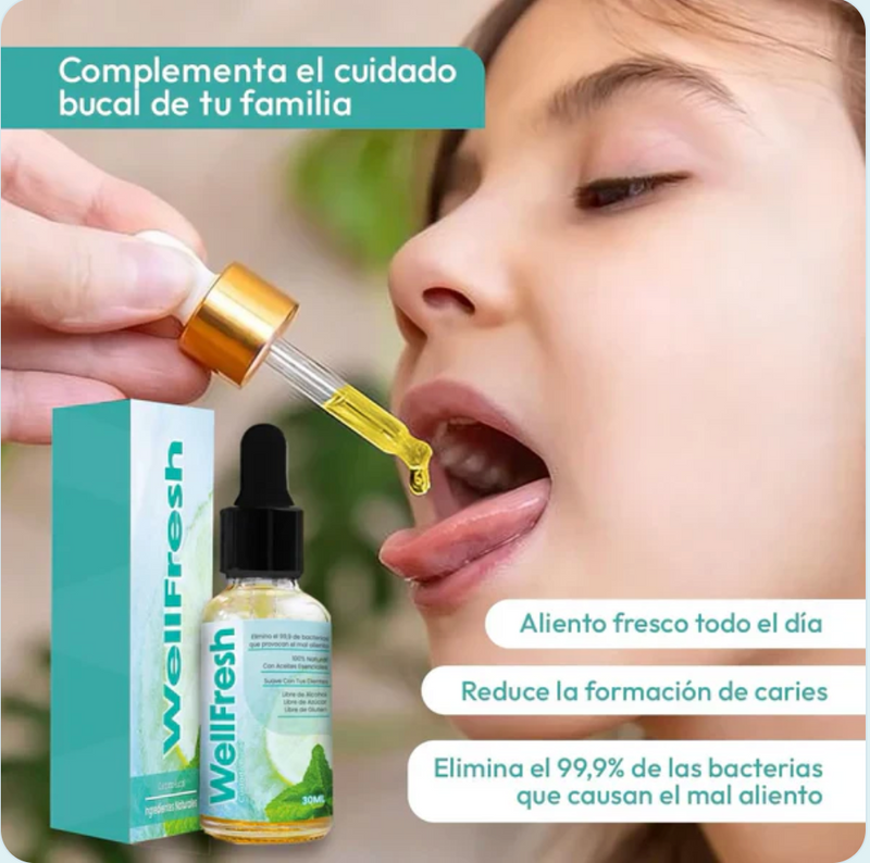 Well Fresh - Gotas naturales para el mal aliento