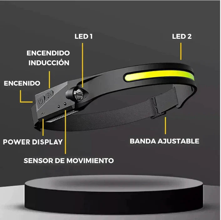 Linterna Frontal 2 en 1 EcoLight Flex® 45%OFF